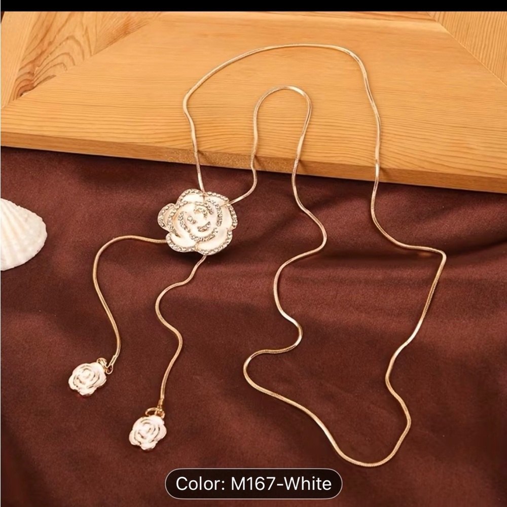 Elegant Camellia Necklace
